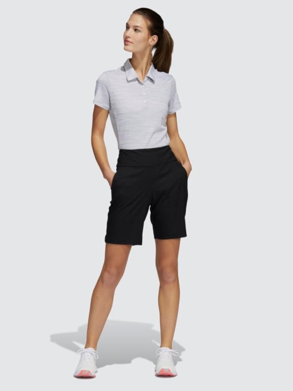 NWT adidas Women's Ultimate365 Modern Bermuda Golf Shorts 8.5” Black HA3410 XS
